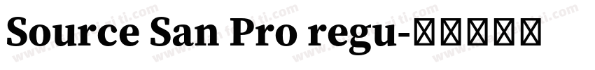 Source San Pro regu字体转换